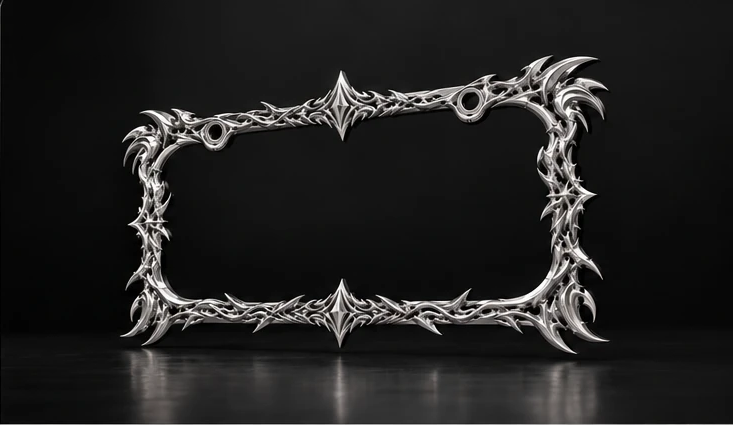 Angled view of the frame