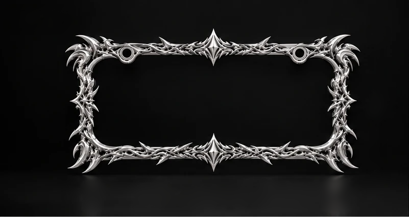 Front view of the Thornwork frame